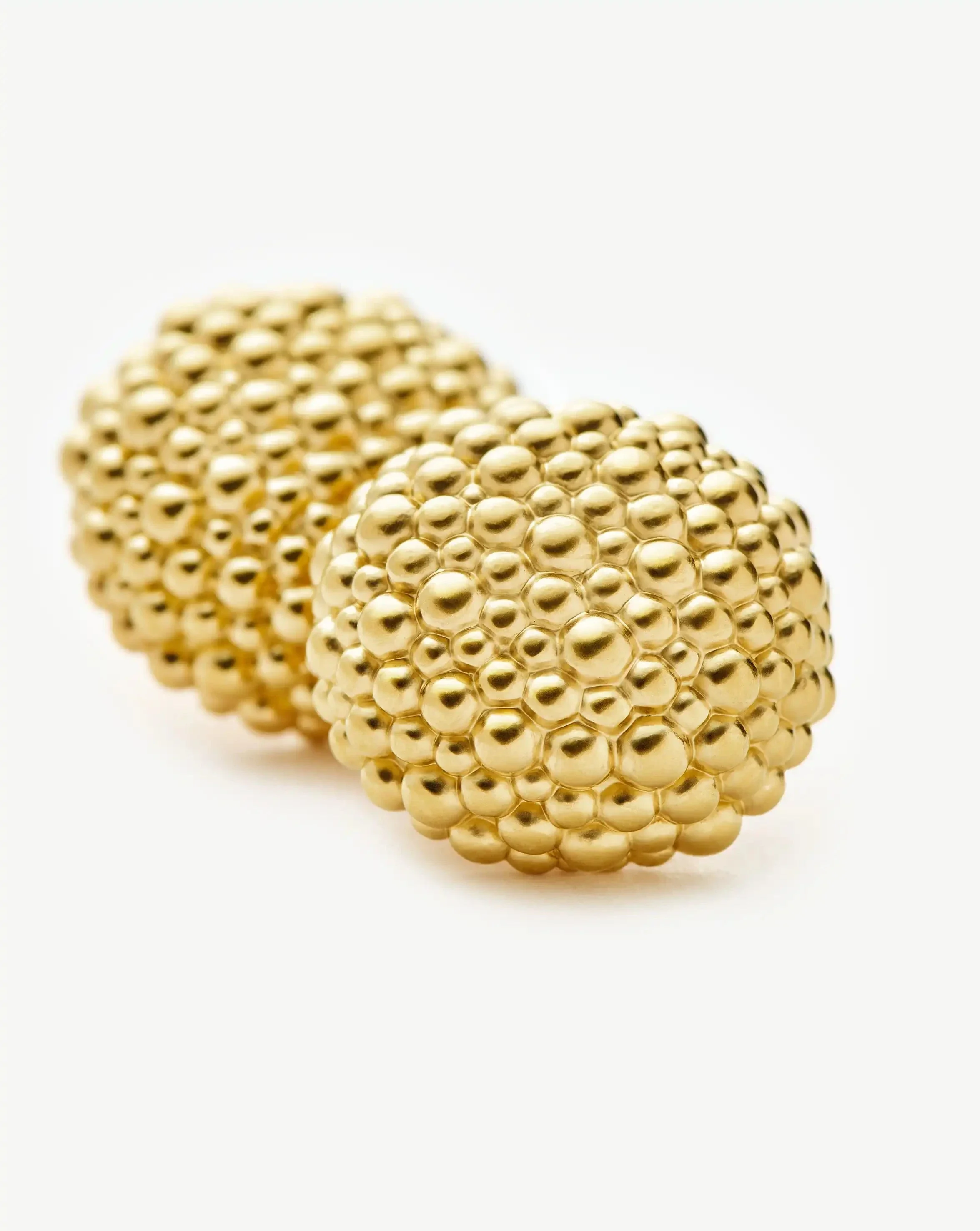 Baya Dome Stud Earrings | 18ct Gold Plated - Image 4