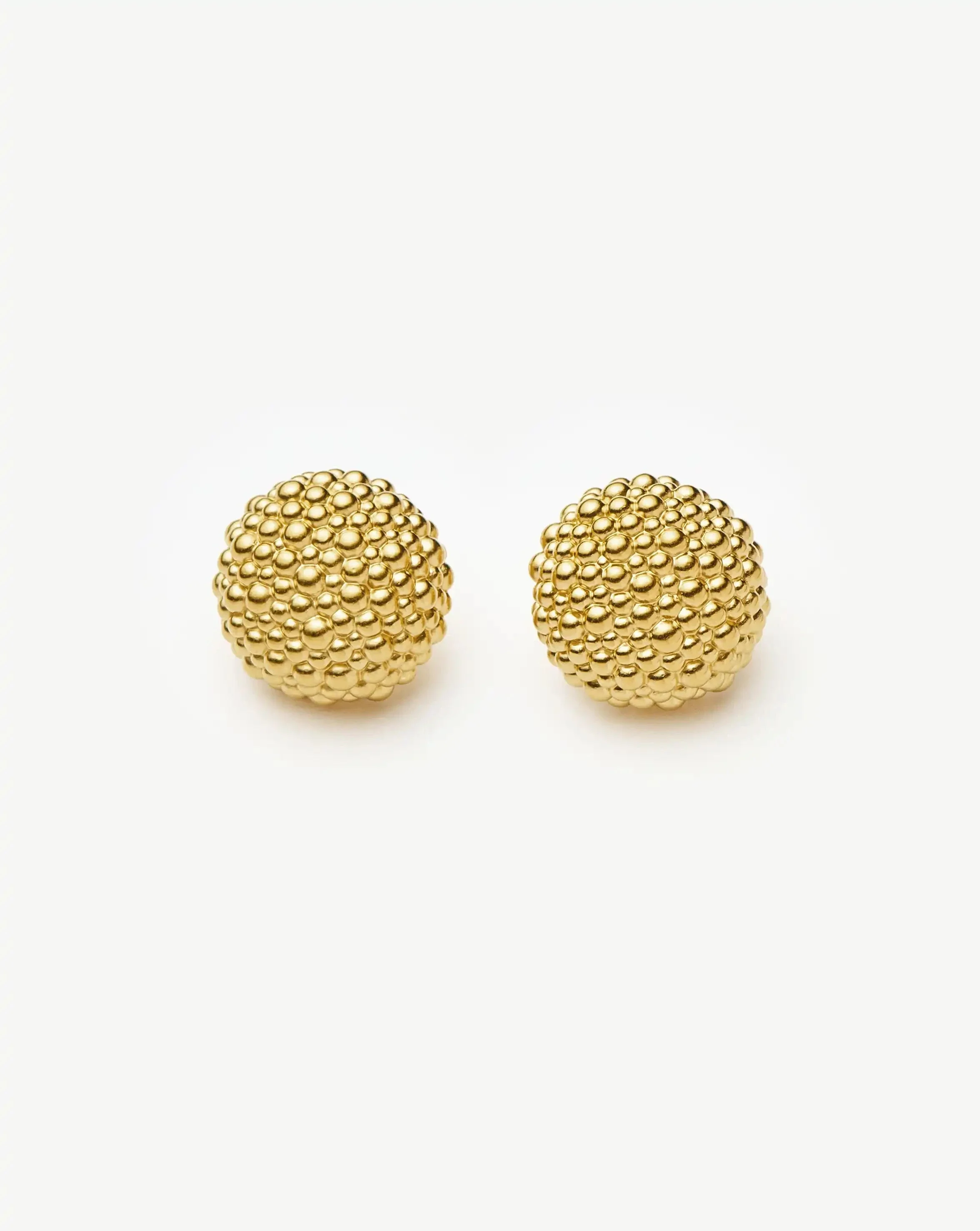Baya Dome Stud Earrings | 18ct Gold Plated - Image 5