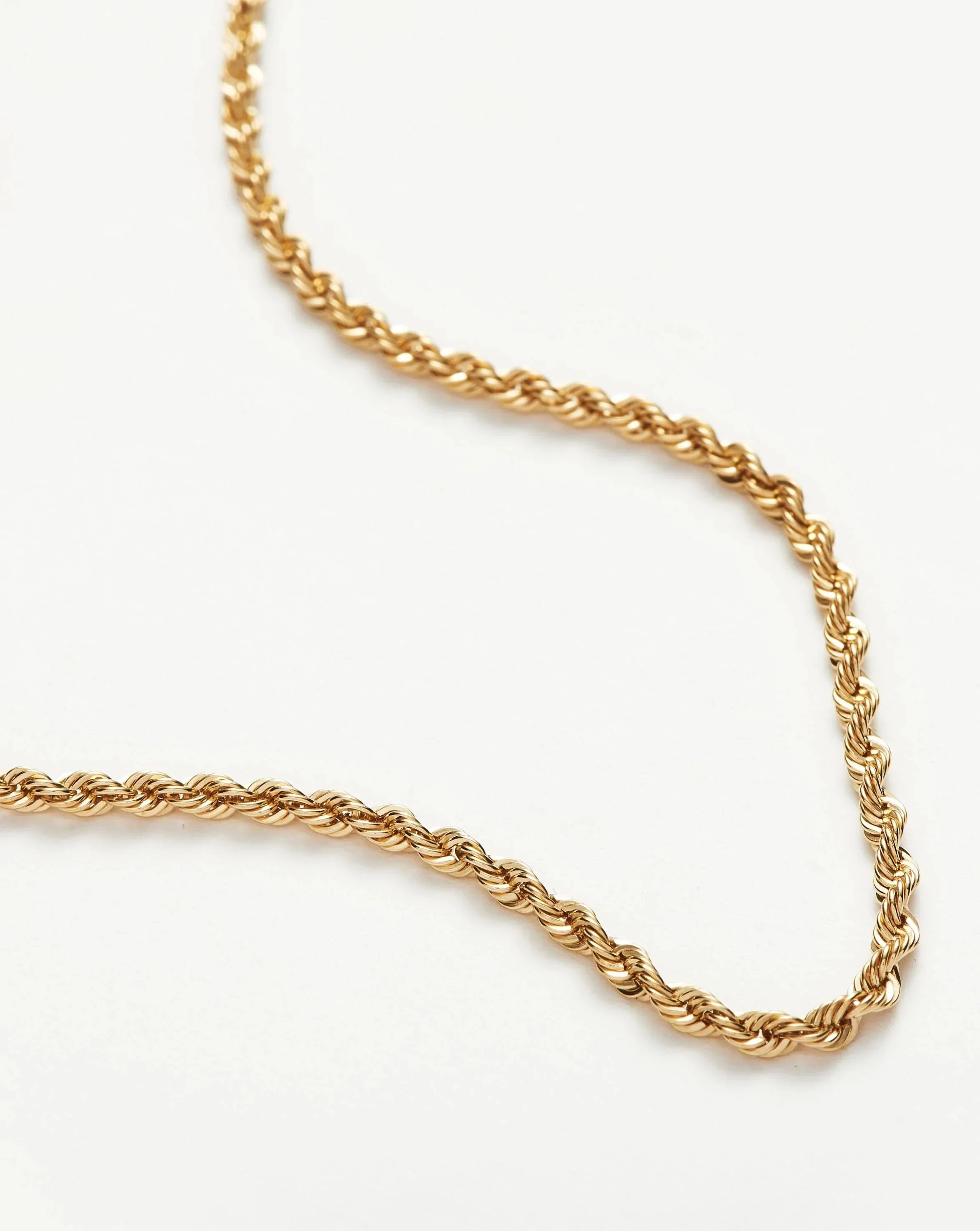 Fine Classic Rope Chain Necklace - Image 4